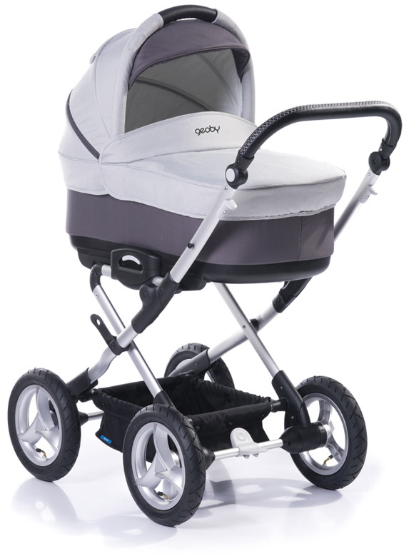 Детская коляска для новорожденных 2 в 1 Geoby С706 05BABY LUXE, цвет RJPH под замшу