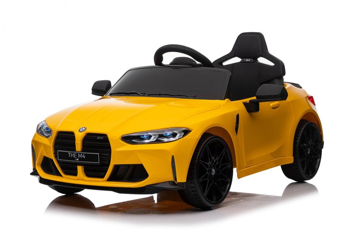 Детский электромобиль RiverToys BMW M4 A004AA YELLOW желтый