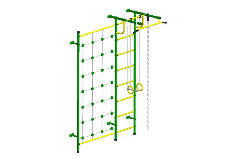 Детский спортивный комплекс Пионер - С3СМ зелёно/жёлтый