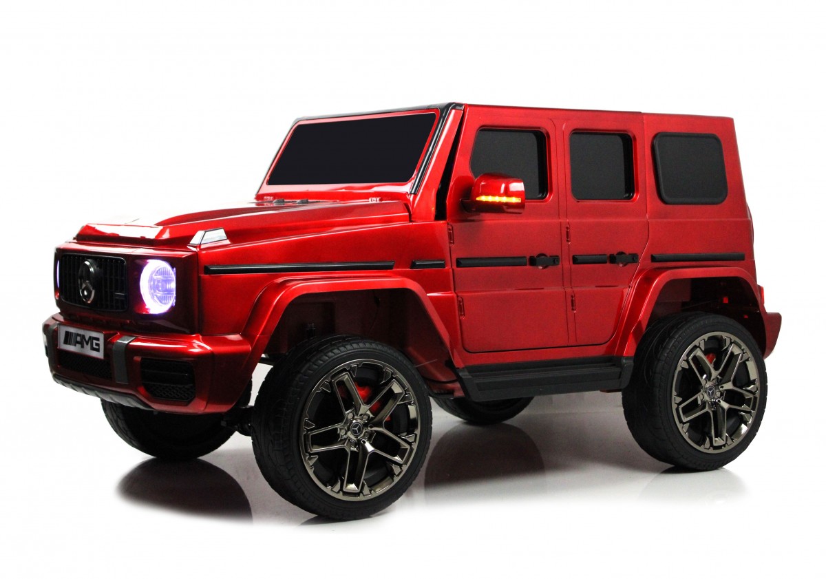 Детский электромобиль RiverToys Mercedes-AMG G63 G111GG RED-GLANEC красный  глянец