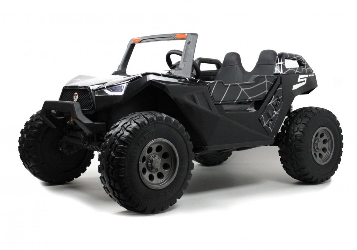 Детский электромобиль RiverToys A707AA LUX 4WD черный Spider