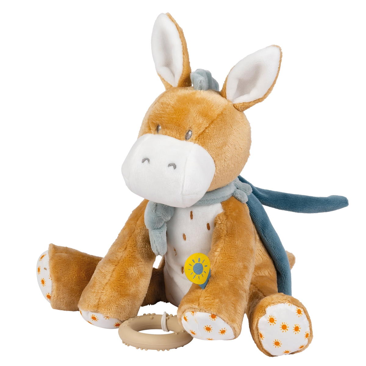 Игрушка мягкая Nattou Musical Soft toy FELIX & LEO Ослик музыкальная 595056