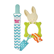 Прорезыватель Roxy-Kids Bunny с держателем RBT-001GNSC зелёный