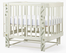 Детская кроватка-трансформер Happy baby Mommy Love в комплекте с расширением 160х70 sage
