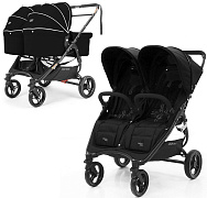 Детская коляска для двойни Valco baby Snap Duo 2 в 1 Черный (Coal Black)