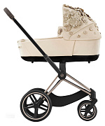 Коляска для новорожденных Cybex Priam IV Rosegold Simply Flowers Nude Beige