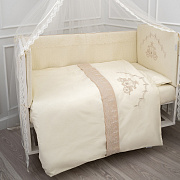 Комплект в кровать Lappetti Карета для прямоугольной кроватки 6 предметов шампань