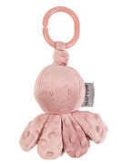 Игрушка мягкая Nattou Soft toy Lapidou Octopus Осьминог с вибрацией dusty pink 876537