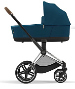 Коляска для новорожденных Cybex Priam IV Chrome Brown Mountain Blue