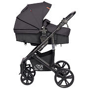 Коляска-трансформер Sweet Baby Comfort Black 3 в 1 Grey