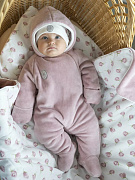 Комбинезон утепленный НаследникЪ Выжанова с капюшоном 02072 пудра 62