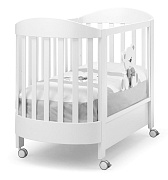 Детская кровать Erbesi Tato Ovale (Тато овальная) белый/серый