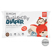 Подгузники K-MOM DualStory, 1 штука, размер S