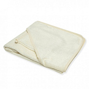 Комплект для купания Italbaby полотенце 100х100, варежка, бамбук крем