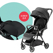 Прогулочная коляска Leclerc baby Magic fold plus + Дождевик и Накидка на ножки в подарок Black