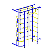 Детский спортивный комплекс Пионер 9 сине/жёлтый