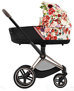 Коляска для новорожденных Cybex Priam IV Rosegold Spring Blossom Light