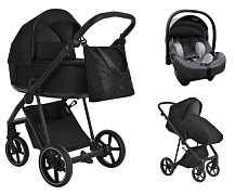 Детская коляска Roan Sol 3 в 1 с автокреслом Tutis Elo Lux EduSky Grey RSL/1017 Raven