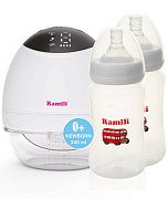 Молокоотсос электрический Ramili SE500 с двумя бутылочками 240ML