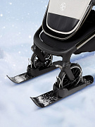 Лыжи (накладки) Amarobaby Skis на колеса детских колясок черный