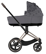 Коляска для новорожденных Cybex Priam IV Rosegold Simply Flowers Dream Grey