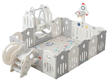 Манеж UNIX Kids SUPREME Space 200x200 с качелями Grey