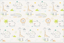 Детский коврик Parklon Pure Soft 190x130x1.2 см Арт-деко/Зоопарк