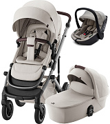 Коляска 3 в 1 Britax Roemer Smile 5Z LUX и автокресло Osann Cuddle Wheat Soft Taupe