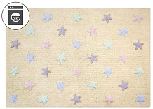 Ковер Lorena Canals Триколор Звезды Stars Tricolor 120х160 см ванильный