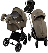 Детская коляска AmaroBaby Genius 3 в 1 коричневый