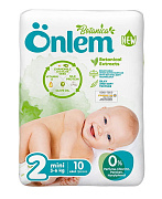 Подгузники детские Onlem Botanika 2 mini 3-6 кг 10 шт