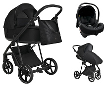 Детская коляска Roan Sol 3 в 1 с автокреслом Tutis Elo Lux EduSky Black RSL/1017 Raven