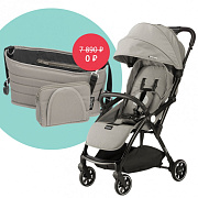 Прогулочная коляска Leclerc baby Magic fold plus + сумка-органайзер в подарок Grey