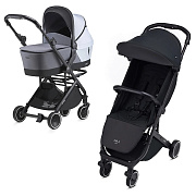 Детская коляска Anex Air-X Travel Cot 2 в 1 black/gray