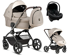 Детская коляска Tutis Gio Plus 3 в 1 с автокреслом Elo Lux EduSky Black 1552180 Beige